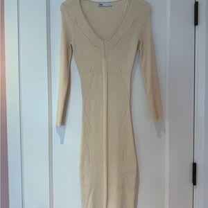 Zara Cream Knit Dress